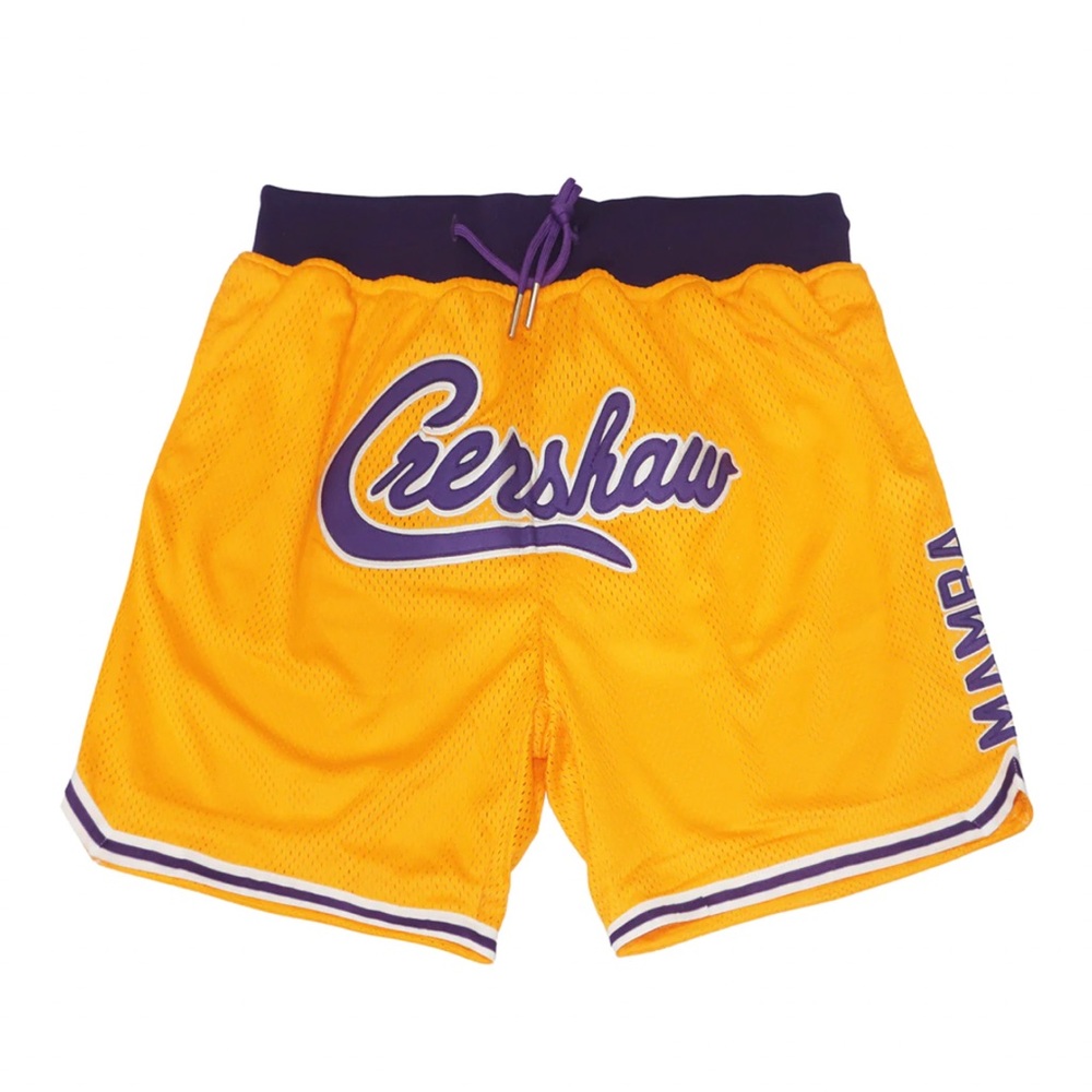 Crenshaw Kobe mamba basketball shorts NWT